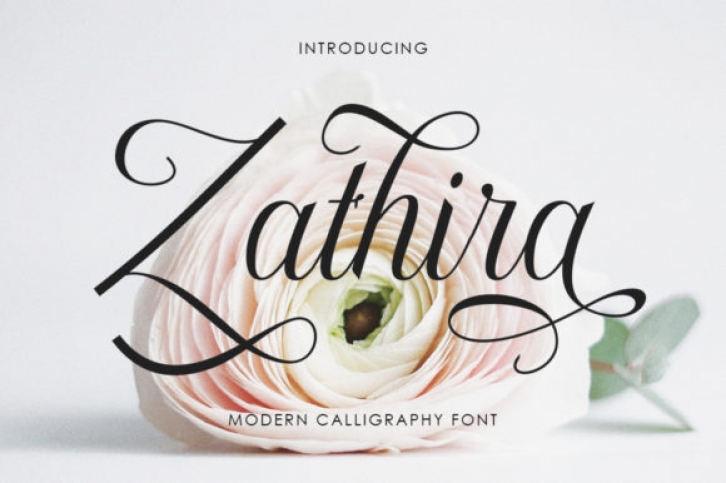 Zathira font preview