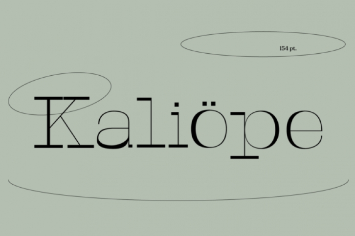 Kaliope font preview