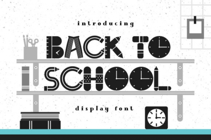 Back to School font preview