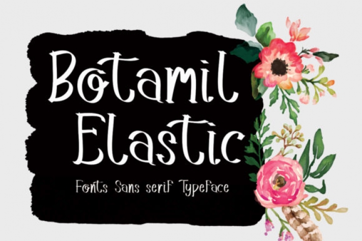 Botamil Elastic font preview