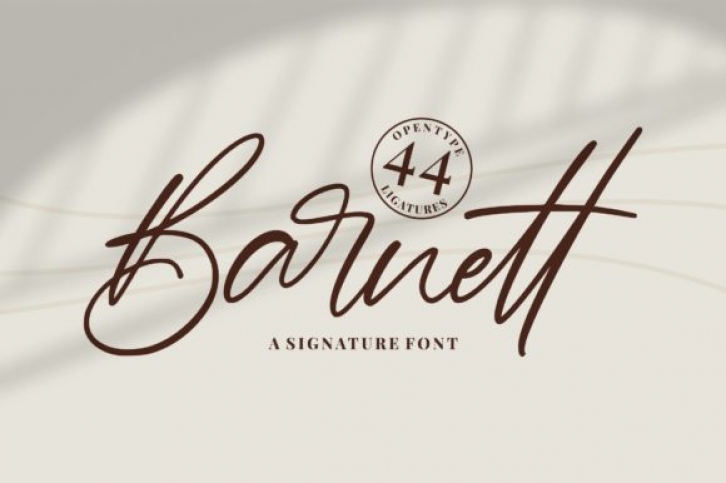 Barnett font preview