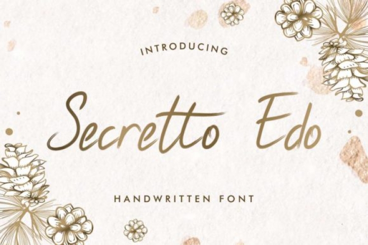 Secretto Edo font preview