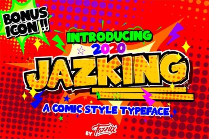 Jazking font preview