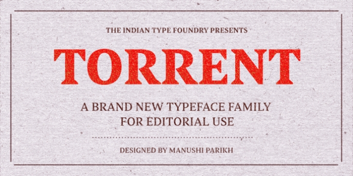 Torrent font preview
