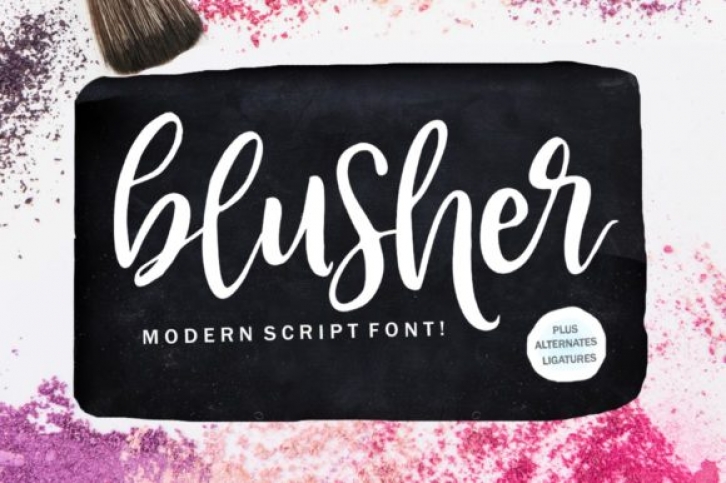 Blusher font preview