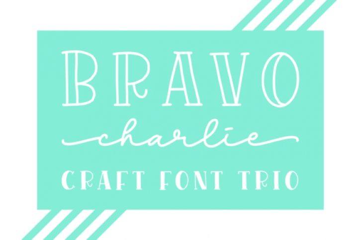 Bravo Charlie font preview