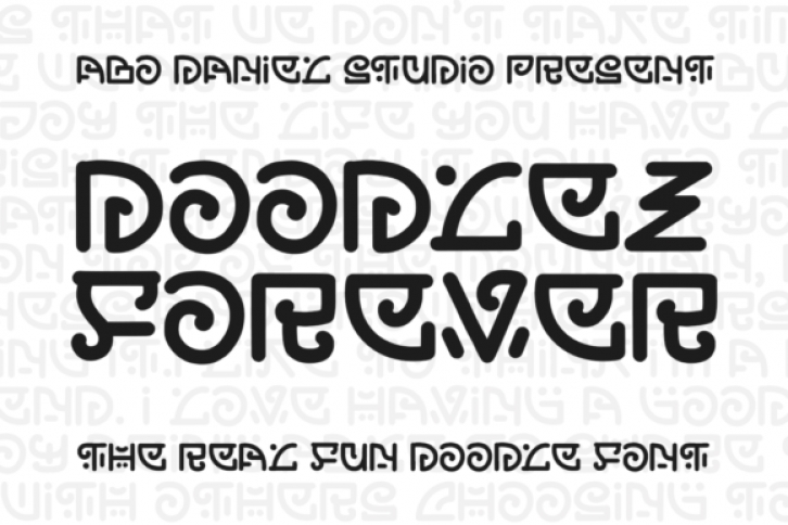 Doodlez Forever font preview