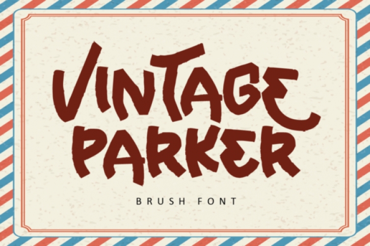 Vintage Parker font preview