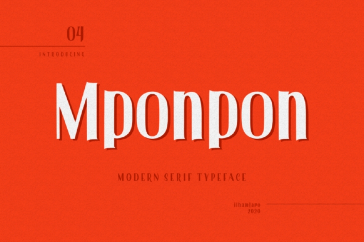 Mponpon font preview