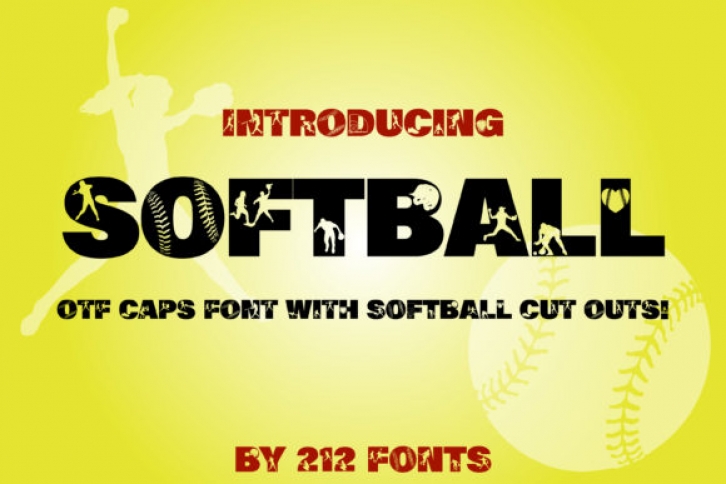 Softball font preview