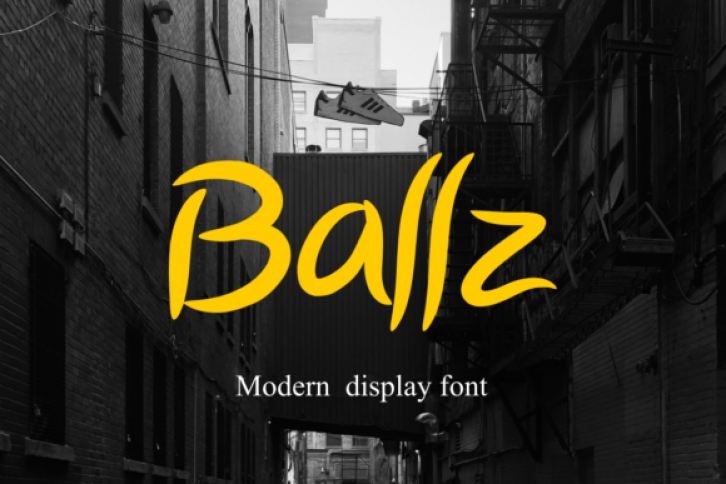 Ballz font preview