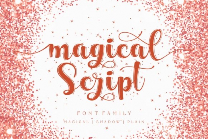 Magical Script font preview