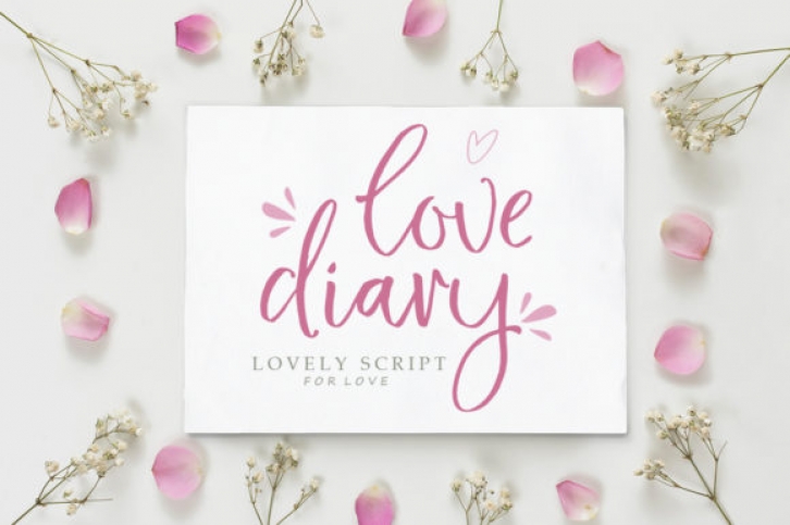 Love Diary font preview