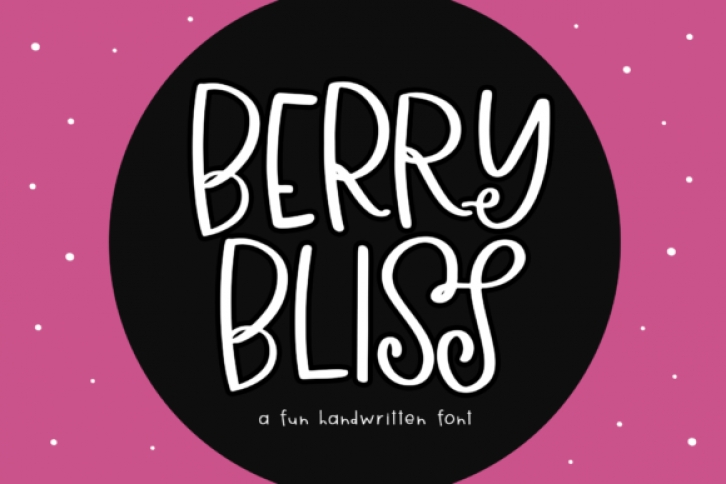 Berry Bliss font preview