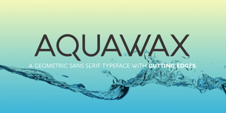 Aquawax font preview