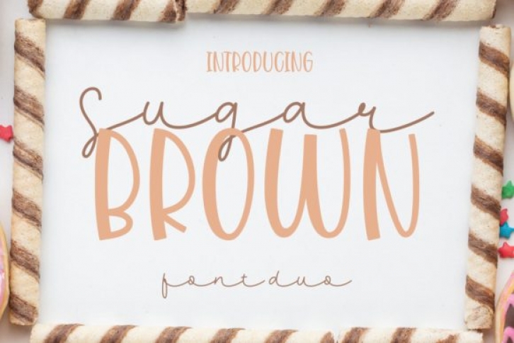 Sugar Brown font preview