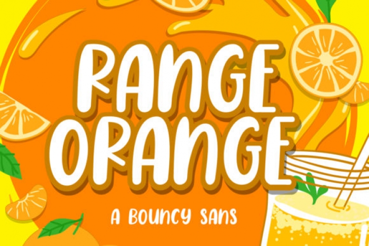 Range Orange font preview
