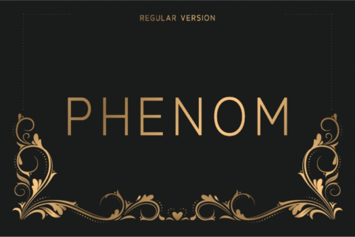 Phenom Regular font preview