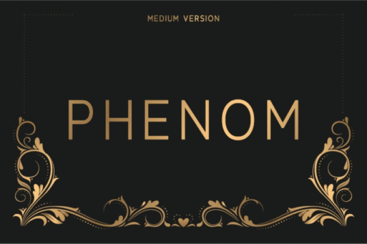 Phenom Medium font preview