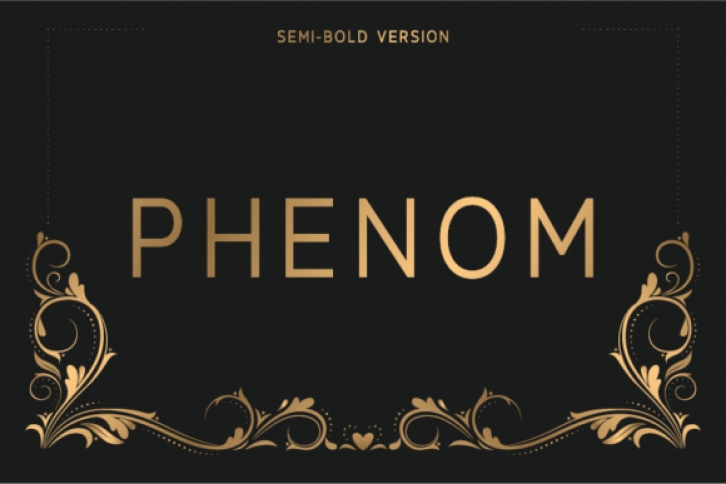 Phenom Semi-Bold font preview