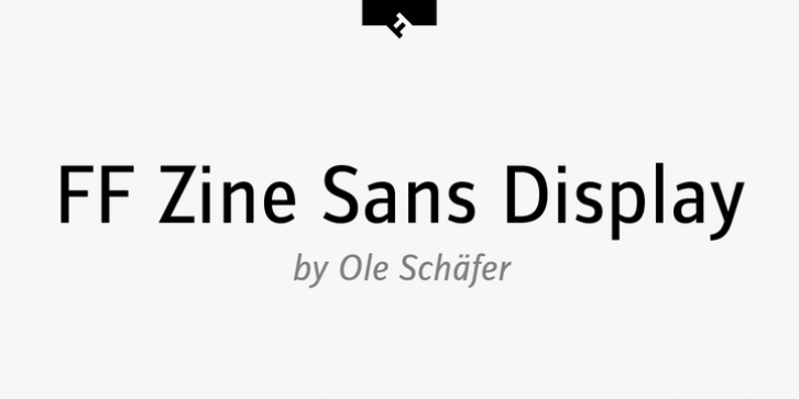 FF Zine Sans Display font preview