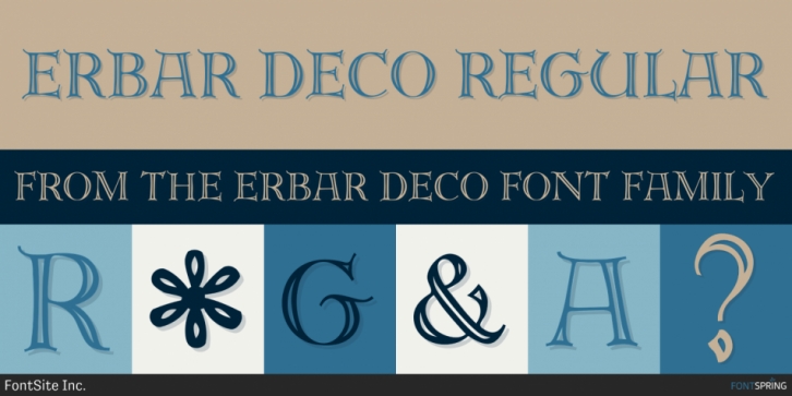 Erbar Deco font preview