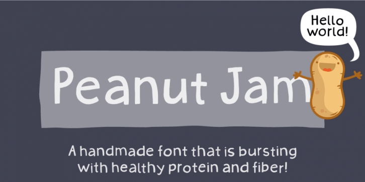 Peanut Jam font preview