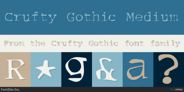 Crufty Gothic font preview