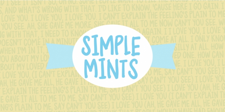 Simple Mints font preview