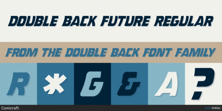 Double Back font preview