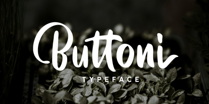 Buttoni Typeface font preview