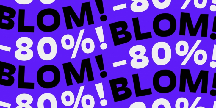 Blom font preview