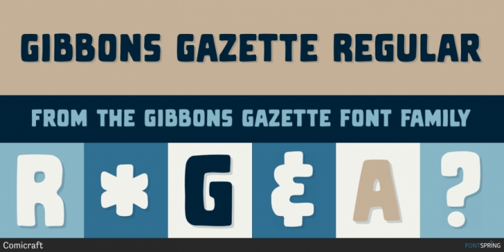 Gibbons Gazette font preview