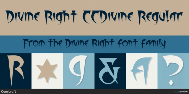 Divine Right font preview