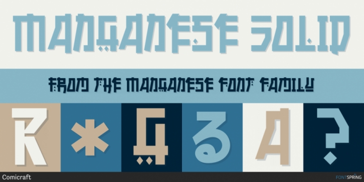 Manganese font preview