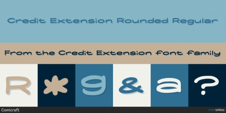 Credit Extension font preview