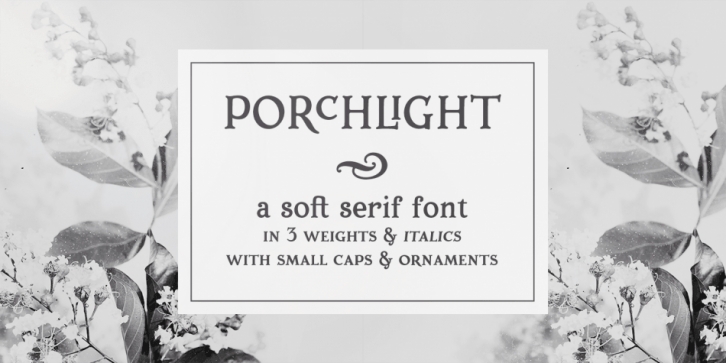 Porchlight font preview