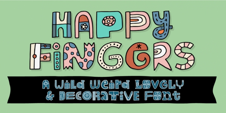 Happy Fingers font preview