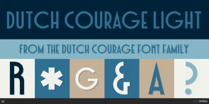 Dutch Courage font preview