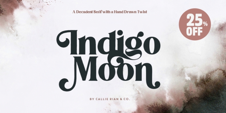 Indigo Moon font preview