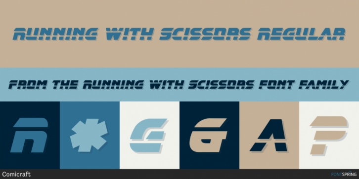 Running With Scissors font preview