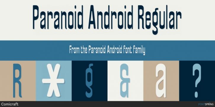 Paranoid Android font preview