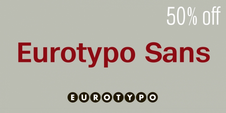 Eurotypo Sans font preview