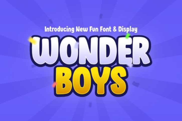 Wonder Boys font preview