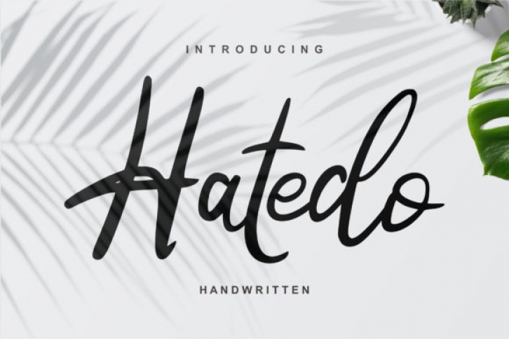 Hatedo font preview