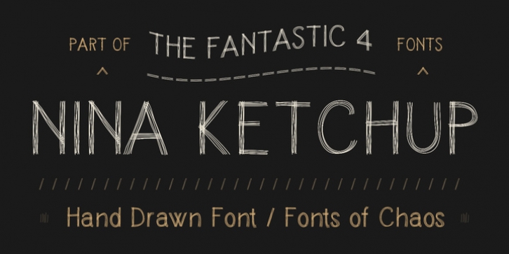 Nina Ketchup font preview