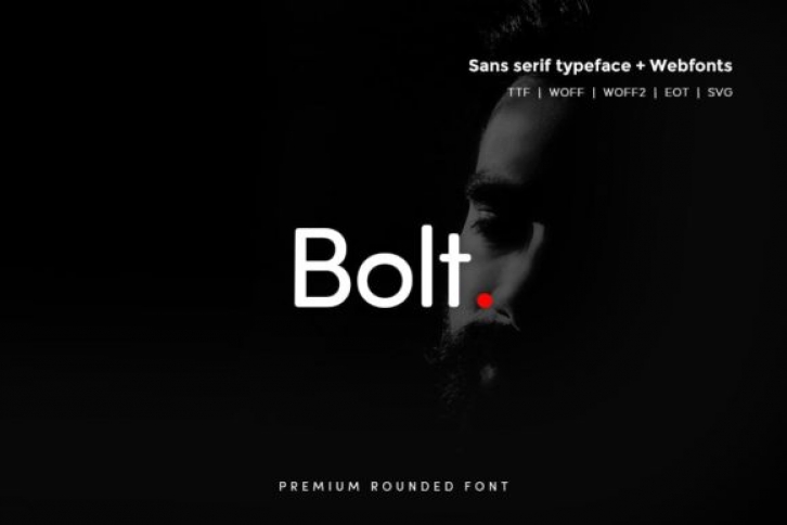 Bolt Rounded font preview