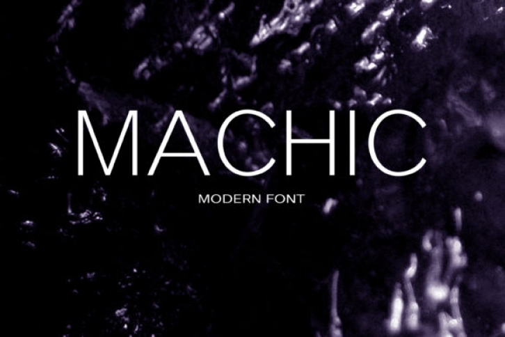 Machic font preview