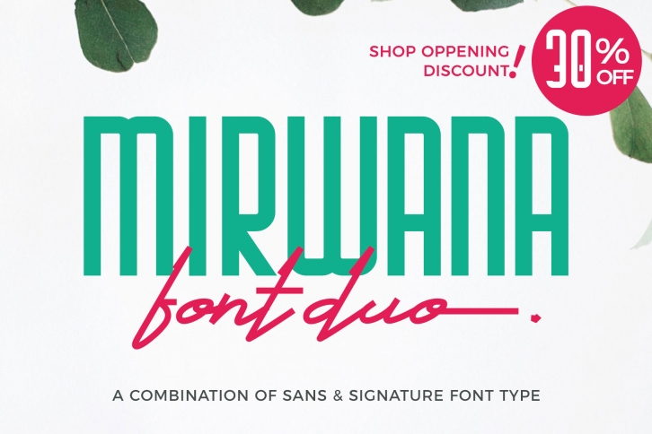 Mirwana font preview