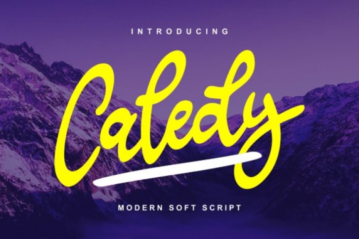 Caledy font preview
